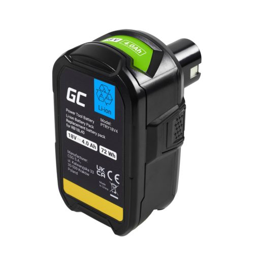 Hand tool battery / battery Ryobi ONE+ 18V 4Ah RB18L40 PTRY18V4