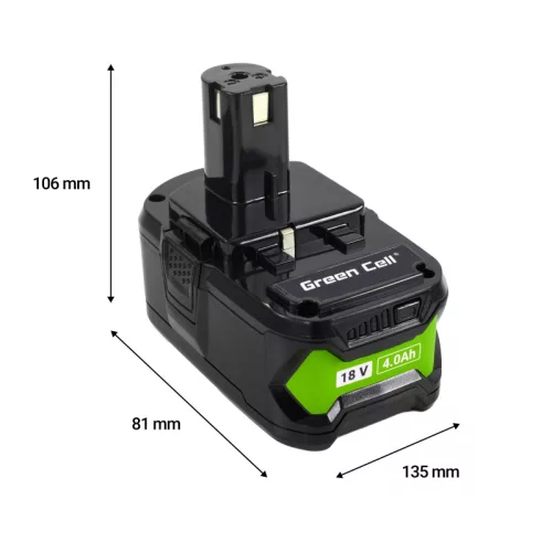 Hand tool battery / battery Ryobi ONE+ 18V 4Ah RB18L40 PTRY18V4