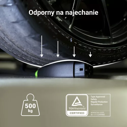 Green Cell Snap Type 2 Cable for Electric Vehicle Charging (5 m, 11 kW, 16A) for Tesla Model 3 S X Y, VW ID.4, Kia EV6, Hyundai IONIQ 5, Ford Mach-E Models EVKABGC03