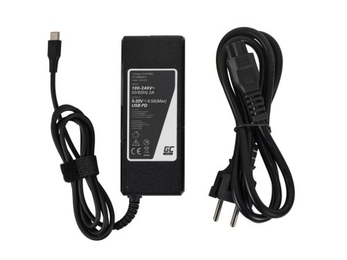 Green Cell GC Laptop Power Adapter 90W USB-C Output for Lenovo Yoga 4 Pro 700-14ISK 900-13ISK 900-13ISK2 types AD139P