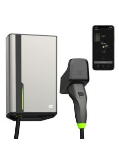   Green Cell GC HabuDen Wallbox 22kW 32A 5m kábel Type 2 Smart EV töltőállomás elektromos autókhoz