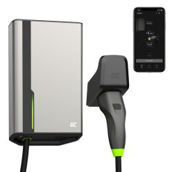   Green Cell GC HabuDen Wallbox 22kW 32A 7,5m kábel Type 2 Smart EV töltőállomás 