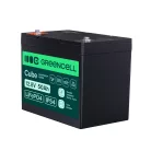 Green Cell CUBE LiFePO4 50Ah 12.8V 640Wh lithium iron phosphate battery for motorhome, golf cart, wind turbine LFPGC12V50AH