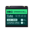 Green Cell CUBE LiFePO4 20Ah 12.8V 256Wh Lithium Iron Phosphate Battery for Tractors, Lawnmowers, Electric Vehicles LFPGC12V20AH