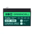 Green Cell CUBE LiFePO4 12Ah 12.8V 153.6Wh lithium iron phosphate battery for wheelchair, toy, scooter LFPGC12V12AH