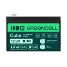 Green Cell CUBE LiFePO4 battery 10Ah 12.8V 128Wh, for power supply and emergency lighting, control panels LFPGC12V10AH