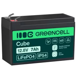   Green Cell CUBE LiFePO4 battery 7Ah 12.8V 89.6Wh for UPS LFPGC12V7AH
