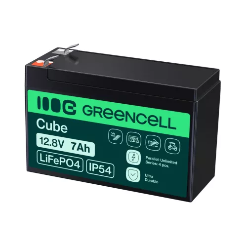 Green Cell CUBE LiFePO4 Akku 7Ah 12.8V 89.6Wh für UPS LFPGC12V7AH