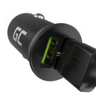 Green Cell Auto-Ladegerät 36W GC PowerRide Nano36, 2x USB-A Ultra Charge Schnellladung CADM-GC-36AA