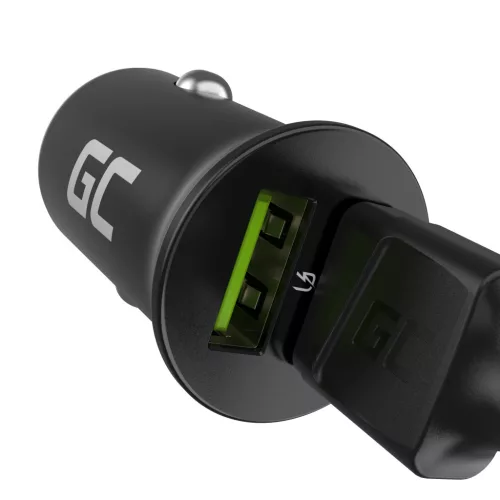 Green Cell Auto-Ladegerät 36W GC PowerRide Nano36, 2x USB-A Ultra Charge Schnellladung CADM-GC-36AA