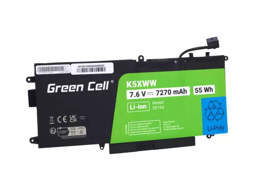 Green Cell Laptop akkumulátor K5XWW Dell Latitude 7390 2-in-1, 5289, 7389 modellekhez DE163