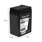 Green Cell CUBE AGM IP54 6V 5Ah VRLA battery with gel deep discharge protection for children's toys, alarm systems AGM6V5AH-J