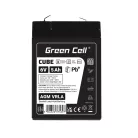 Green Cell CUBE AGM IP54 6V 5Ah VRLA battery with gel deep discharge protection for children's toys, alarm systems AGM6V5AH-J