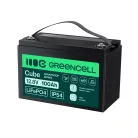 Greencell CUBE LiFePO4 100Ah 12.8V 1280Wh lítium-vas-foszfát akkumulátor fotovoltaikus rendszerekhez, lakókocsikhoz, hajókhoz LFPGC12V100AH