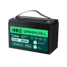 Green Cell CUBE LiFePO4 125Ah 12.8V 1600Wh lítium-vas-foszfát akkumulátor lakóautókhoz, napelemes rendszerekhez, off-grid rendszerekhez, hajókhoz LFPGC12V125AH