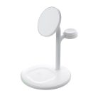 Green Cell MagScape Inductive Charging Stand 3-in-1 MagSafe for iPhone, Apple Watch, AirPods and other wireless headphones MSST-GC-3IN1-W