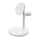 Green Cell MagScape induktive Ladestation 3 in 1 MagSafe für iPhone, Apple Watch, AirPods und andere kabellose Kopfhörer MSST-GC-3IN1-W