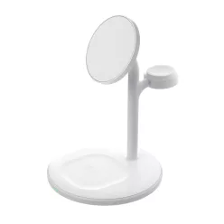   Green Cell MagScape induktive Ladestation 3 in 1 MagSafe für iPhone, Apple Watch, AirPods und andere kabellose Kopfhörer MSST-GC-3IN1-W