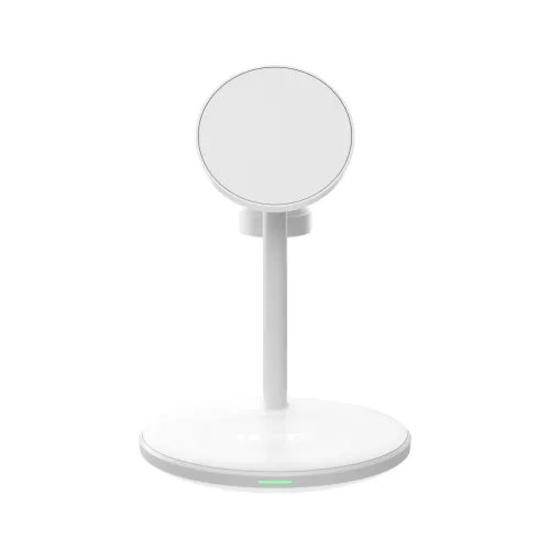Green Cell MagScape induktive Ladestation 3 in 1 MagSafe für iPhone, Apple Watch, AirPods und andere kabellose Kopfhörer MSST-GC-3IN1-W