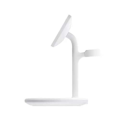 Green Cell MagScape induktive Ladestation 3 in 1 MagSafe für iPhone, Apple Watch, AirPods und andere kabellose Kopfhörer MSST-GC-3IN1-W
