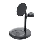 Green Cell MagScape Inductive Charging Stand 3-in-1 MagSafe for iPhone, Apple Watch, AirPods and other wireless headphones MSST-GC-3IN1-B