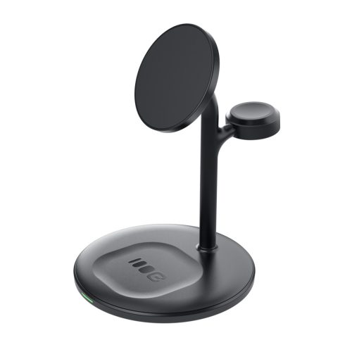 Green Cell MagScape Inductive Charging Stand 3-in-1 MagSafe for iPhone, Apple Watch, AirPods and other wireless headphones MSST-GC-3IN1-B