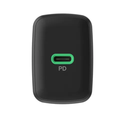 Green Cell PowerSource Solo30 Ladegerät USB-C, schwarz, 30W Power Delivery Netzadapter CHARB-GC-30C-B