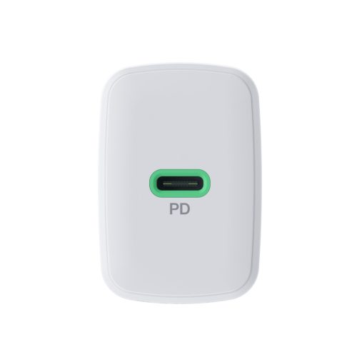 Green Cell PowerSource Solo30 töltő USB-C, fehér, 30W Power Delivery hálózati adapter CHARB-GC-30C-W