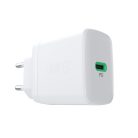 Green Cell PowerSource Solo30 töltő USB-C, fehér, 30W Power Delivery hálózati adapter CHARB-GC-30C-W