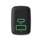 Green Cell PowerSource Duo30 Ladegerät USB/USB-C, schwarz, 30W Power Delivery Netzadapter CHARB-GC-30AC-B