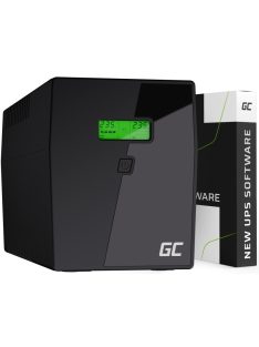   Green Cell UPS 2000VA 1200W Power Proof szünetmentes tápegység LCD kijelzővel; 6x IEC csatlakozóval UPS05EU