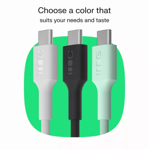 USB-C Kabel 1,2m 100W Green Cell PowerStream Schnellladung PD Leoparden Schwarz KABGC100PS120PB