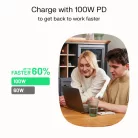 USB-C Kabel 1,2m 100W Green Cell PowerStream Schnellladung PD Leoparden Schwarz KABGC100PS120PB