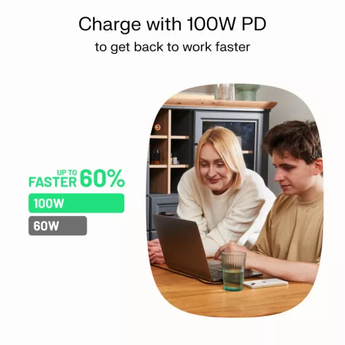 USB-C Kabel 1,2m 100W Green Cell PowerStream Schnellladung PD Leoparden Schwarz KABGC100PS120PB