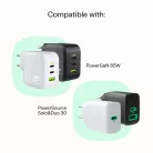 USB-C Kabel 1,2m 100W Green Cell PowerStream Schnellladung PD Leoparden Schwarz KABGC100PS120PB