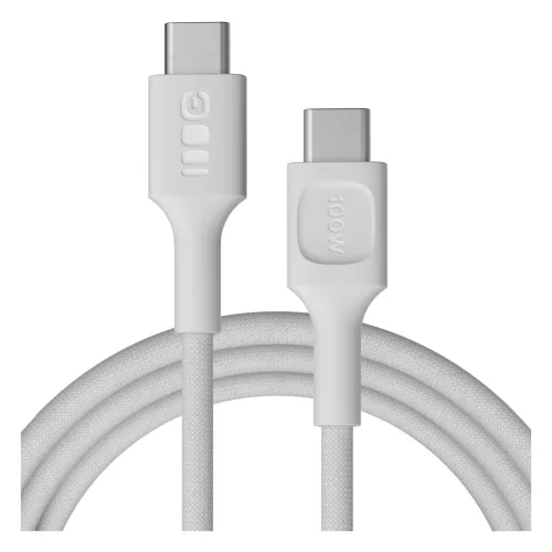 USB-C Kabel 2m 100W Green Cell PowerStream Schnellladung PD Schneeweiß KABGC100PS200SW