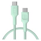 USB-C cable 0.3m 100W Green Cell PowerStream fast charging PD mint green KABGC100PS30MG