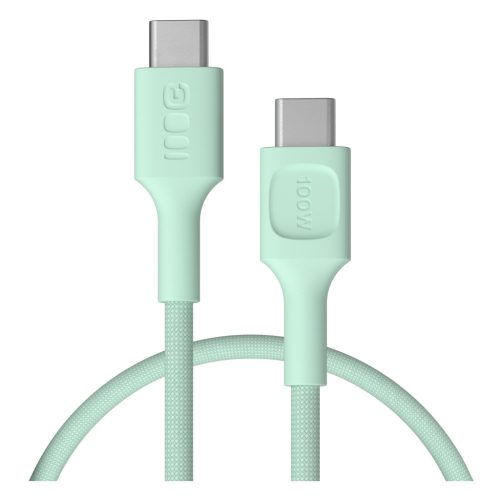 USB-C cable 0.3m 100W Green Cell PowerStream fast charging PD mint green KABGC100PS30MG