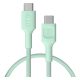 USB-C kábel 0,3m 100W Green Cell PowerStream gyors töltés PD menta zöld KABGC100PS30MG