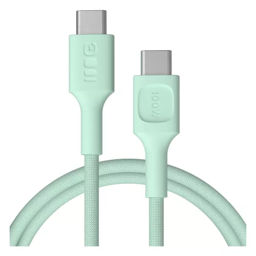 USB-C kábel 1,2m 100W Green Cell PowerStream gyors töltés PD menta zöld KABGC100PS120MG
