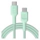 USB-C kábel 2m 100W Green Cell PowerStream gyors töltés PD menta zöld KABGC100PS200MG