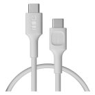 USB-C kábel 0,3m 100W Green Cell PowerFlex gyors töltés PD hófehér KABGC100PF30SW