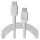 USB-C Kabel 2m 100W Green Cell PowerFlex Schnellladung PD Schneeweiß KABGC100PF200SW