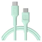 USB-C kábel 1,2m 100W Green Cell PowerFlex gyors töltés PD mentazöld KABGC100PF120MG
