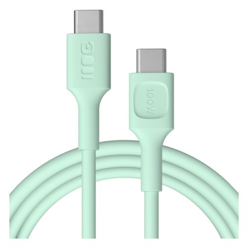 USB-C kábel 2m 100W Green Cell PowerFlex gyors töltés PD menta zöld KABGC100PF200MG 