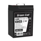 Green Cell CUBE AGM IP54 6V 4Ah VRLA battery AGM6V4AH-J