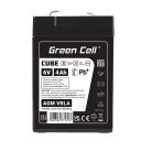 Green Cell CUBE AGM IP54 6V 4Ah VRLA battery AGM6V4AH-J