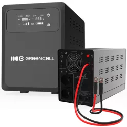   Green Cell 800VA AVR UPS (PowerCore 12 VDC, with LCD Display) UPSLPPC500