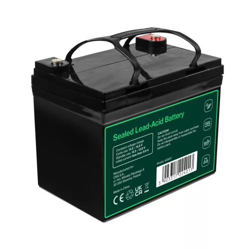Green Cell AGM VRLA IP54 12V 33Ah wartungsfreier Akku für Rasenmäher, Roller, Boote und Rollstühle AGM12V33AH-J