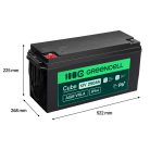 Green Cell AGM VRLA IP54 12V 250Ah maintenance-free battery for motorhomes, photovoltaic systems, solar panels, and boats AGM12V250AH-J